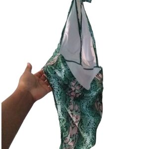 Green Alligator Design Bathing Suit